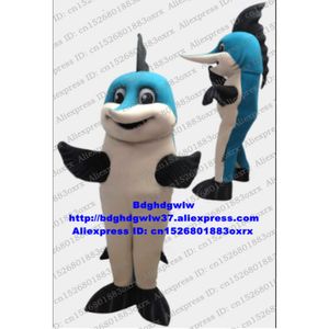 Trajes da mascote Azul Marlin Peixe Dorado Swordfish Schwertfisch Sailfish Mascot Costume Personagem de desenho animado Salão de beleza Sessão de fotos Zx2895