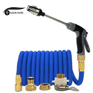 Carretéis venda quente pistola de água de alta pressão mangueira leve e resistente ao desgaste mangueira expansível jardinagem rega mangueira multifuncional sprinkler