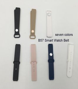 high quality B57 Smart band smart watch women men wristwatch silicone black white blue gold pink strap belt watchband accessory8456240