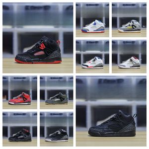 2024 Kids Shoes Bred Black Cat Children's Basketball Shoes Kid Sneakers Boys Girls Youth Sports Shoe Hotshoesapp