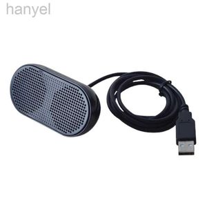 Portable Speakers USB Speaker Portable Loudspeaker Powered Stereo Multimedia Speaker for Notebook Laptop PC(Black) 240314