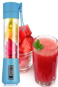 380ml 46 Bıçaklar Mini USB Şarj Edilebilir Taşınabilir Elektrik Meyve Meyve Meyve Meyve Akışı Smoothie Maker Blender Machine Sports Bottle Subicing Cup5632756