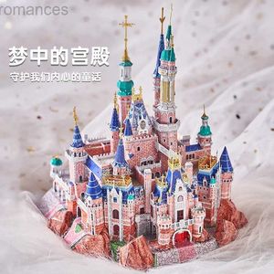 3D Puzzles MMZ MODEL 3D Metal Puzzle IRON STAR Dream Castle Model kits DIY Assemble Model Toys Gift for Girlfriend 240314