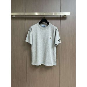 Prado verão P Camisas de design de melhor qualidade para homens Tops Letra de luxo bordado camiseta masculina Mulheres roupas de manga curta Men tees1251