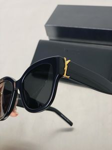 Occhiali da sole con montatura in plastica SL M95/K-001 occhiali da sole neri occhiali da sole monogramma unisex con scatola