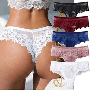 Women's Panties Lace Thong Women Low Waist Sexy Transparent Underwear Ladies Briefs Lingere Panty Underware Womens Lingerie