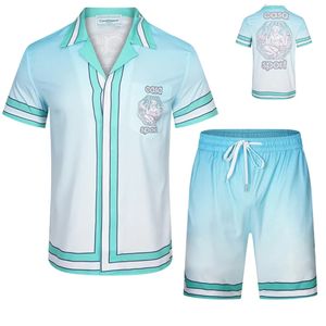 Novo designer camiseta casual curto terno haiku moda de luxo camisa polo shorts masculinos #01