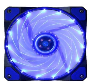 Binmer CPU Cooling Cooler Fan 15 RGB LED -lampan ganska 120 mm DC 12V 4PIN PC Computer Case Cooling Cool PC Fan Weatsing Black L042916487071