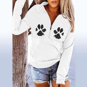 Designer Women's Hoodie Retro tryckt europeiska och amerikanska dragkedjor med kvinnor kvinnors hoodie mode och fritid kvinnors hoodie kvinnor hoodies tröjor 3x2x