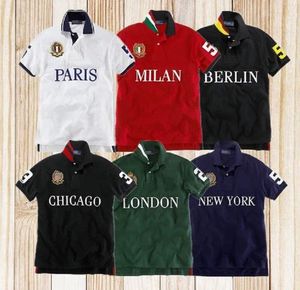 City Edition Polos Embroidered Letters Paris Milan Dubai New York Berlin Los Angeles Madrid Chicago Tokyo Rome London S-5XL