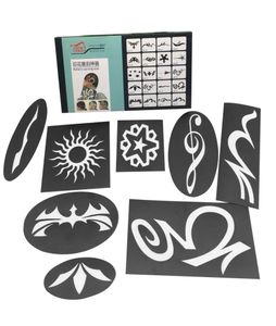 20pcsset mode hårstyling tatuering mall stencil trimmer diy frisör modell salong frisör målarbok stencil1640879