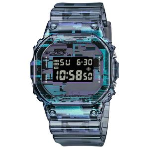 Herren-Sport-Camouflage-Serie, digitale Quarzuhr 5600, Weltzeit-Wasserbeständigkeit, voll ausgestattete LED-Uhr mit großem Zifferblatt, Oak Iced Out-Uhrenserie