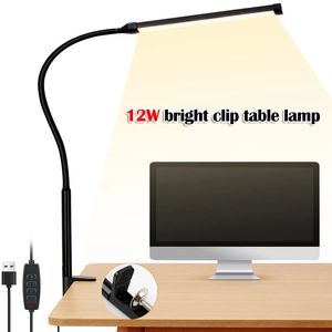 LED -dator skrivbord USB lamplampa lampskärms kontorsstativ Tillbehör Studie sovrummet Bedside Table Reading Light for Work Lighting 240314