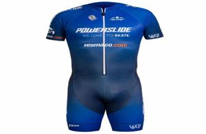 PowerSlide Team Triathlon Skate Suit Skinsuit Speed ​​Skaters Roller Racing Skats Kläder Skating Mysig Jumpsuit Sets2873157