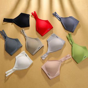 B78 seamless nude lingerie for women with jelly soft support and adjustable non steel ring ultra soft thin bra