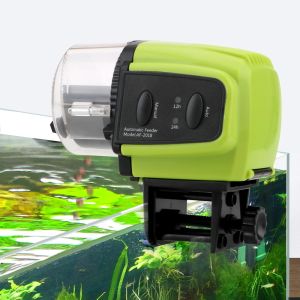 Feeders Home Aquarium Automatic Fish Timer Feeder Plastic Food Feeding Digital Display Portable Fish Feeder Tools 1 PC