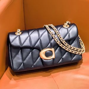Toppkvalitetskudde quiltad tabby handväska designer väska lyx kvinnors axel koppling baguette handväska pochette väska