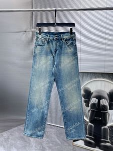 2024 Najlepiej sprzedające się dżinsy męskie designerskie dżinsy haftowane spodnie mody Polie Panto