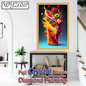 Stitch 5D Full Square Crystal Diamond Painting Fruit Mosaic Embroidery Stitch Kit Crystal Diamond Art Home Decor Free shipping 20231006