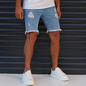 Erkek kot gündelik şort bahar cep sporları yaz vücut geliştirme denim kısa pantolon günlük giyim için erkek pantalon