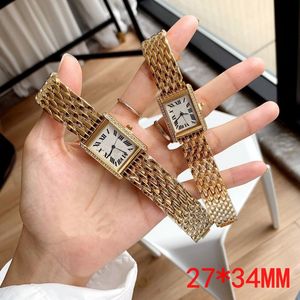 Fashion womens watch designer stainless steel case tank watch square quartz battery montre luxe luminous the secret mens watches high quality sb070 C4