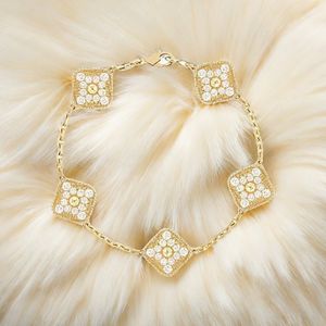 Womens Jewelry Designer Bracelet Flower Bracelet High Quality Bracelet Luxury Jewelry 18k Gold Plated Titanium Steel Luxury Wedding Fashion Jewelry dhgate