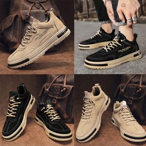 2024 Herrskor Spring New Wear Resistant Work Shoes Men's Work Shoes Trend mångsidiga tjocka sulor Martin Boots Men's39-44