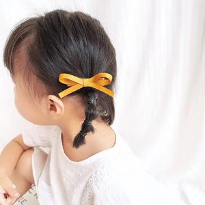 Hårtillbehör 5Pair/Lot Bowknot Clips Sweet Ballet Ribbon Bow Hairpin Bang Clip Korean Girl Mini Kvinnlig huvudbonader