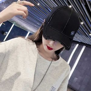 Ball Caps Women Black Hip Hop Hat Hat Hat z Diamond Fashion Letter Fashion Casual Peaked C Womens Baseball C Spring and Autumn L240314