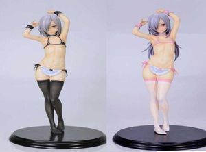 Anime qsix seksowna figura Akeiro kaikitan strój kąpielowy długie włosy krótkie włosy Pvc Figury Anime Figur Figur Collection Model zabawki Q0724167346