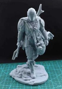 Action Toy Figures 1/24 Skala harts Figur Model Kit Future Science Fiction Warrior Diorama GK STATUE Osmonterad Unmålad gratis frakt 029 LDD240314