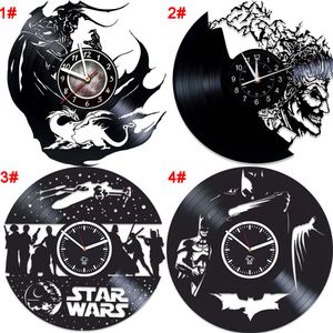 ZK20 Vinil Saat Vinil Kayıt Ahşap Sanat Saati 16 Renk Işık Destek Özelleştirme Oyun Logosu, Anime Karakterleri, Yıldızlar, vb. 035