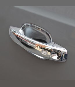 Bil Ytterdörrhandtag Decoration Frame Cover Chrome DoorkNob Trim för A4 B8 Q3 Q5 Dörrskål täcker ytterdekaler2628831