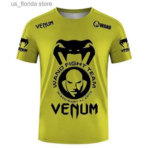 T-shirt da uomo 2024 New Fashion Mens T-shirt corta Slve 3D stampato stretto compressione indumento sportivo ventilazione Ts Quick-dry Top Y240321