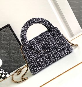 24P New Designer Bag Nano Handbag 10A Top Quality Woman Evening Bag Genuine Leather Chain Crossbody Bag 19cm High-end Beaded Flip Bag 12cm Shoulder Bag With Box
