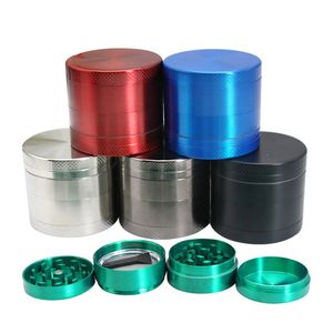 40mm 4 strati metallo smerigliatrice per tabacco accessori per fumo durevole in lega di zinco pepe pentola spezie mulino manuale frantoio smerigliatrici erba taglierina uomo regalo HW0209