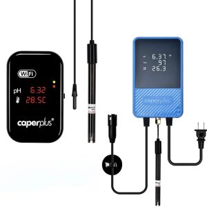 Testning 110240V CAPERPLUS Aquarium Q2 PH Temperatur TDS 3 i 1 Intelligens Monitor Detector WiFi App PH Digital Monitor Fish Tanks