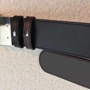 quality black defined print genuine leather reversible buckle women belt with box men designers belts men belts designer 303Q