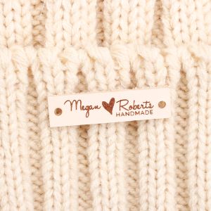 accessories Handmade, Leather Tags, personalized tags, knit labels, Custom Name, Custom Design, Name Tags, Gift, Clothing Labels (PB3156)