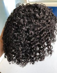 6mm Welle Afro Herren Perücke Haarteile Körper Curl Volle Spitze Toupet Brasilianisches Reines Remy Menschenhaar Ersatz8965422