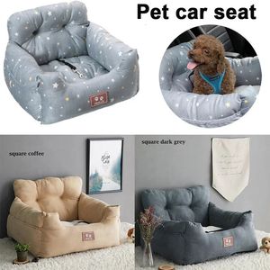 Universal Pet Car Seat Pad with Safety Belt Cat Puppy Bag Safe Carry House Dog Seat Bag Basket Pet Car Travel Product 240312