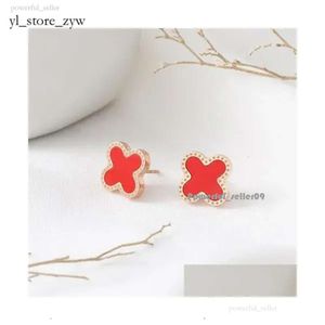 Designer Clover Earring Stud Earrings Titanium Steel Lucky Love Expend Clover Glory Riches Fashion Design Women Party Earring Luxury 5984