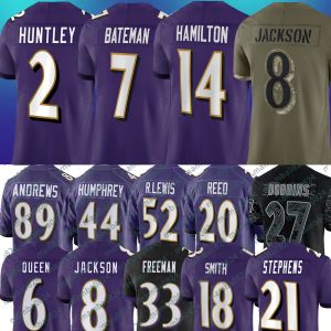 8 Maglia da calcio Lamar Jackson Baltimora Zay Flowers Kyle Hamilton Justin Tucker Roquan Smith Odell Beckham Jr Mark Andrews Rashod Bateman Marlon Humphrey