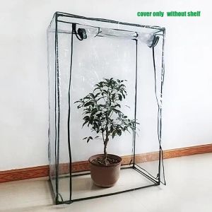 Estufas PVC Jardim Quente Mini Planta Doméstica Cobertura de Estufa À Prova D 'Água AntiUV Proteger Plantas de Jardim Flores Moldura de Ferro Não Incluído