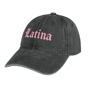 Berets Latina Pastel Pink Elegant Medieval Gothic Lettering Cowboy Hat Western Hiking Mens Tennis Women's