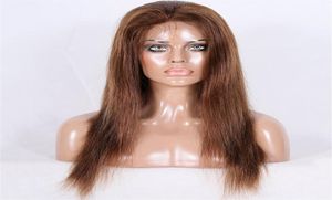 VMAE Long Straight 4 Color Full Lace Wigs With Baby Hair 12 To 26 Inch Jungfru Hårhår 130 Densitetshår för kvinnor7948554