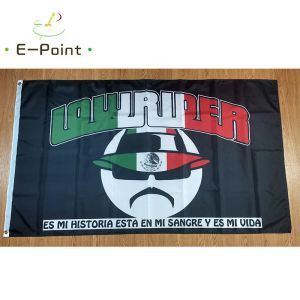 Aksesuarlar Lowrider Araba Bayrağı Meksika 2ft*3ft*3ft (60*90cm) 3ft*5ft (90*150cm) Boyut Ev Bayrağı Banner Hediyeler