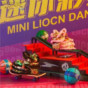 3D Puzzle Piecool 3D Metal Bulmaca Mini Aslan Dans Model Kitleri DIY Lazer Kes Puzzetler Çocuklar İçin Jigsaw Oyuncak 240314