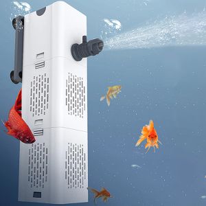 Tillbehör Luft Syre luftare Fish Tank Submerible Air Pump Aquarium Filter Pump Silent Water Pump Wave Maker 220V Intern