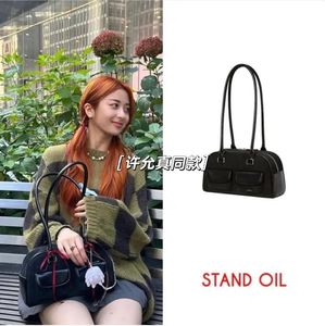 Borsa da bowling standoil coreana Xu Yunzhen Sane Style STAND OIL Boston Tote Underarm per donna 240301